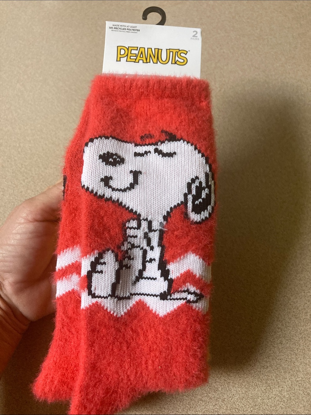 Peanuts woodstock and Snoopy Boot Socks